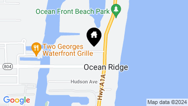 Map of 4 Coconut Lane, Ocean Ridge FL, 33435