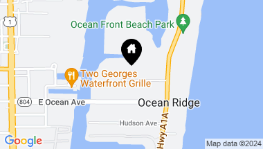 Map of 50 Coconut Lane, Ocean Ridge FL, 33435