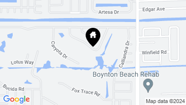 Map of 4240 Juniper Terrace, Boynton Beach FL, 33436