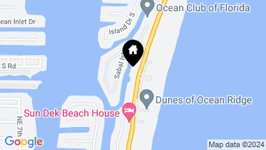Map of 6782 N Ocean Boulevard, Ocean Ridge FL, 33435