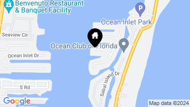 Map of 105 Bonito Drive, Ocean Ridge FL, 33435