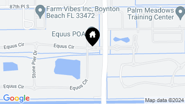 Map of 8920 Equus Circle, Boynton Beach FL, 33472