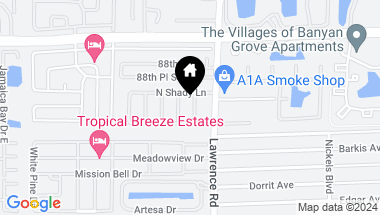 Map of 8933 Cypress Street, Boynton Beach FL, 33436