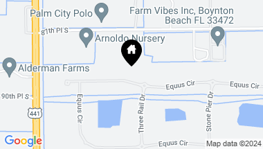 Map of 9830 Equus Circle, Boynton Beach FL, 33472