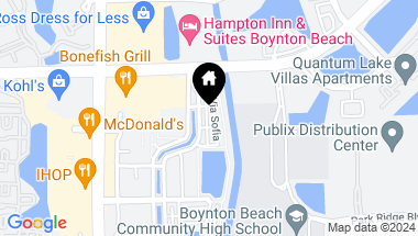 Map of 1785 Via Granada 1785, Boynton Beach FL, 33426