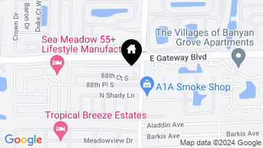 Map of 8813 40th Terrace S, Boynton Beach FL, 33436