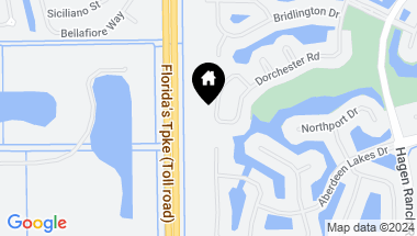 Map of 7860 Dorchester Road, Boynton Beach FL, 33472