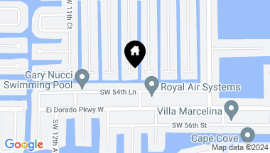 Map of 5343 SW 10th AVE, CAPE CORAL FL, 33914
