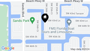 Map of 4344 SW 26th AVE, CAPE CORAL FL, 33914