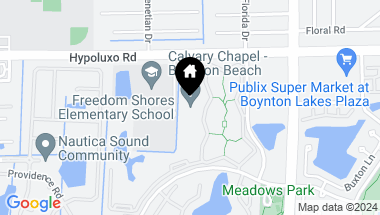 Map of 516 Meadows Circle, Boynton Beach FL, 33436