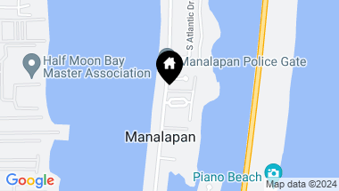 Map of 1 Little Pond Road, Manalapan FL, 33462