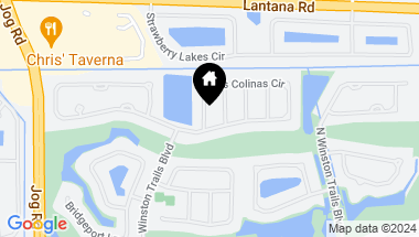 Map of 5877 Las Colinas Circle, Lake Worth FL, 33463