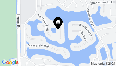 Map of 8670 Egret Isle Terrace, Lake Worth Beach FL, 33467