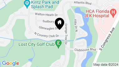 Map of 208 N Country Club Drive, Atlantis FL, 33462