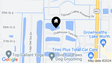 Map of 10249 Clubhouse Turn Rd, Lake Worth Beach FL, 33449