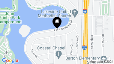 Map of 3820 Lake Osborne Drive, Lake Worth Beach FL, 33461