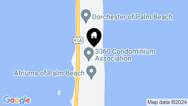 Map of 3360 S Ocean Boulevard 1-E-I, Palm Beach FL, 33480