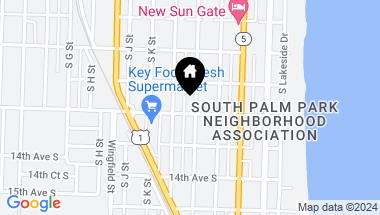 Map of 1125 S M Street, Lake Worth Beach FL, 33460