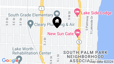 Map of 817 S L Street, Lake Worth Beach FL, 33460