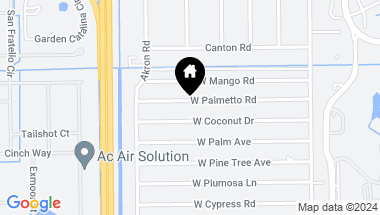 Map of 97 W Palmetto Rd, Lake Worth FL, 33467