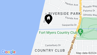 Map of 1266 Gasparilla DR, FORT MYERS FL, 33901