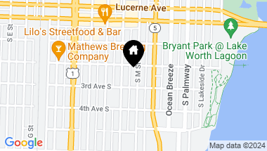 Map of 213 S M Street, Lake Worth Beach FL, 33460