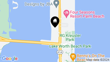 Map of 2860 S Ocean Boulevard 501, Palm Beach FL, 33480