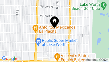 Map of 411 N L Street, Lake Worth Beach FL, 33460