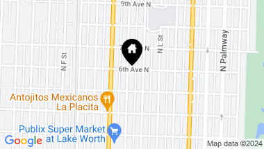 Map of 528 N J Street, Lake Worth Beach FL, 33460