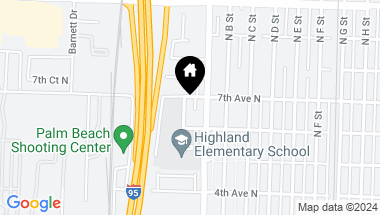 Map of 624 Highland Avenue, Lake Worth Beach FL, 33460