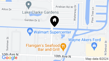 Map of 2487 Waterside Drive, Lake Worth Beach FL, 33461