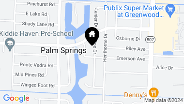 Map of 305 Poe Drive, Palm Springs FL, 33461