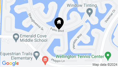 Map of 9511 Phipps Lane, Wellington FL, 33414