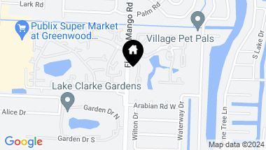 Map of 8167 Andover Court A, Lake Clarke Shores FL, 33406