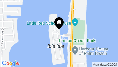 Map of 2195 Ibis Isle Road 7, Palm Beach FL, 33480