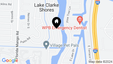 Map of 7811 Edgewater Drive, Lake Clarke Shores FL, 33406