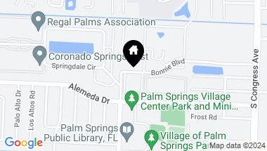 Map of 100 Bonnie Boulevard 104, Palm Springs FL, 33461