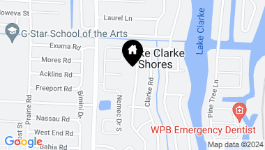 Map of 7565 Palm Road, Lake Clarke Shores FL, 33406