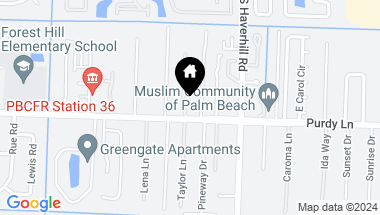 Map of 5147 Purdy Lane, West Palm Beach FL, 33415