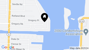 Map of 8000 S Flagler Drive, West Palm Beach FL, 33405