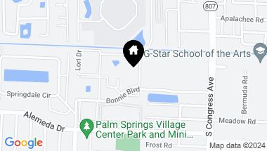 Map of 225 Bonnie Boulevard 110, Palm Springs FL, 33461