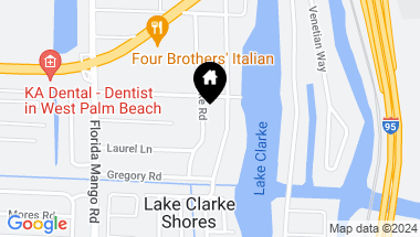 Map of 7312 Clarke Road, Lake Clarke Shores FL, 33406