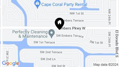 Map of 2729 SW Embers TER, CAPE CORAL FL, 33991