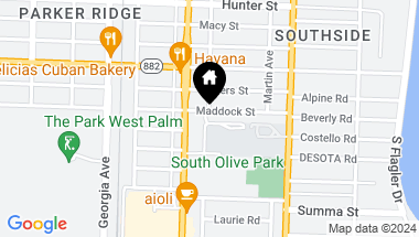 Map of 374 Maddock Street, West Palm Beach FL, 33405
