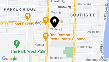 Map of 376 Winters Street, West Palm Beach FL, 33405