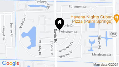 Map of 3464 Tyringham Drive, West Palm Beach FL, 33406