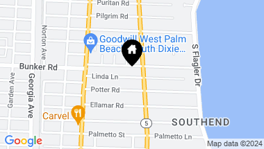 Map of 323 Linda Lane, West Palm Beach FL, 33405