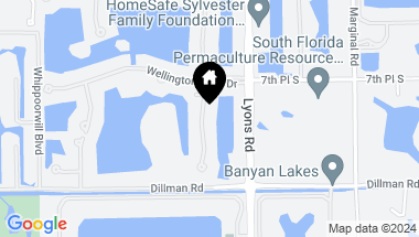 Map of 820 Edgebrook Lane, West Palm Beach FL, 33411