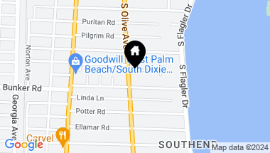 Map of 250 Essex Lane, West Palm Beach FL, 33405