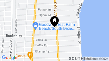 Map of 5401 S Olive Avenue, West Palm Beach FL, 33405